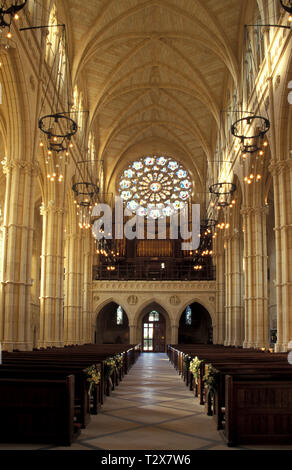 interior of Cathedral Church of Our Lady & St Philip Howard,  Arundel, West Sussex, England Stock Photo