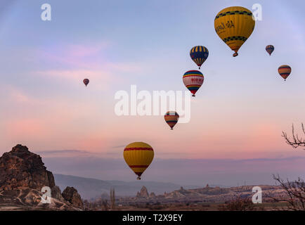 Cappadocia Balloon Visual Show Stock Photo