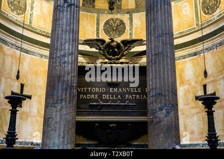 The Pantheon (118-128 AD) in Rome, Italy. Stock Photo