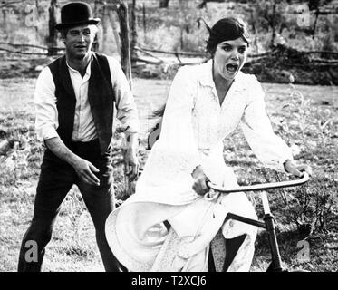 PAUL NEWMAN, KATHARINE ROSS, BUTCH CASSIDY AND THE SUNDANCE KID, 1969 Stock Photo