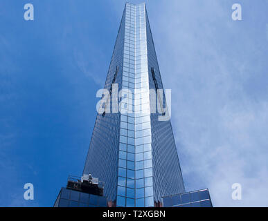 Symmetric view of the Bolsa Mexicana de Valores building, Paseo de la Reforma, Mexico City Stock Photo