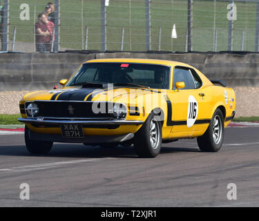 Martin Edridge, Ford Mustang, Historic Road Sports Championship, HSCC, Season Opener, Saturday, 30th March 2019, Donington Park, circuit racing, CJM P Stock Photo