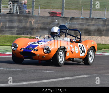 Ian Burford, Ginetta G4, Historic Road Sports Championship, HSCC, Season Opener, Saturday, 30th March 2019, Donington Park, circuit racing, CJM Photog Stock Photo