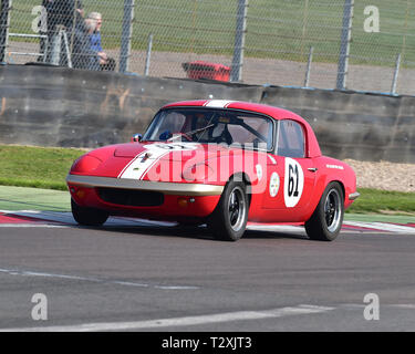 Larry Kennedy, Lotus Elan S1, Historic Road Sports Championship, HSCC, Season Opener, Saturday, 30th March 2019, Donington Park, circuit racing, CJM P Stock Photo