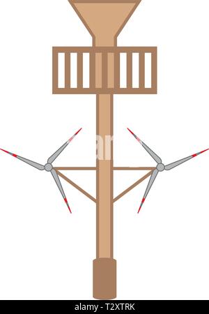 Wind power plant image. Vector illustration design Stock Vector Image ...
