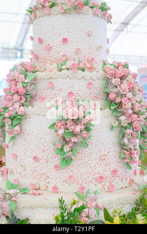 Model of wedding cake Stock Photo