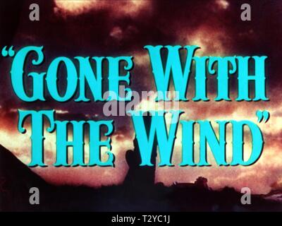 MOVIE POSTER, GONE WITH THE WIND, 1939 Stock Photo