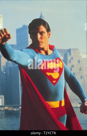 CHRISTOPHER REEVE, SUPERMAN, 1978 Stock Photo