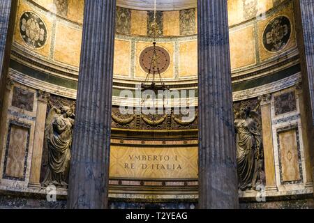 The Pantheon (118-128 AD) in Rome, Italy. Stock Photo