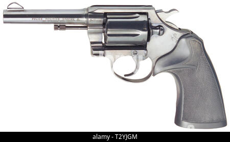 Small arms, revolver, Colt Police Positive, caliber .38, Additional-Rights-Clearance-Info-Not-Available Stock Photo