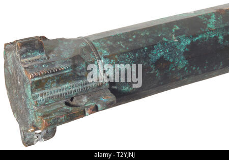 LONG ARMS, barrel of arquebus, South-German, circa 1510/20, Additional-Rights-Clearance-Info-Not-Available Stock Photo