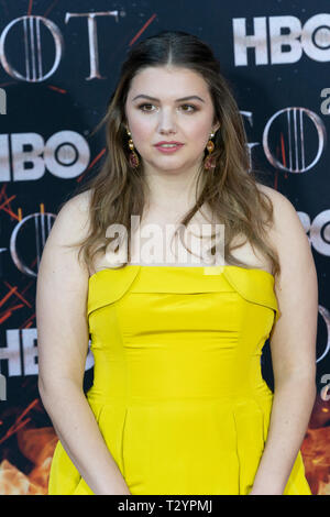 Hannah Murray attends HBO Game of Thrones final season premiere at