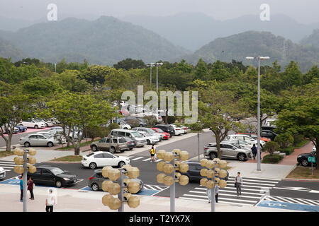 Guanxi service area of highway, Taiwan. Stock Photo