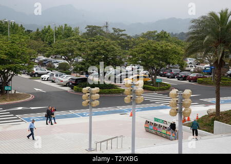 Guanxi service area of highway, Taiwan. Stock Photo