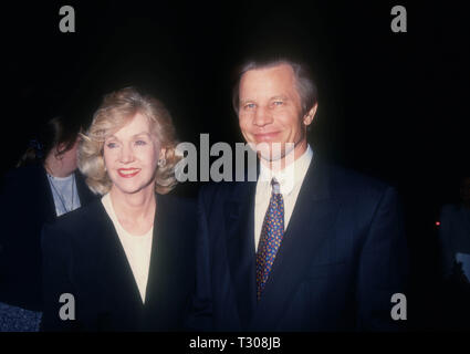 BEL-AIR, CA - MARCH 14: Actor Michael York and wife Pat York attend Tina Brown Hosts 'The New Yorker Goes to the Movies' on March 14, 1994 at Hotel Bel-Air in Bel-Air, California. Photo by Barry King/Alamy Stock Photo Stock Photo