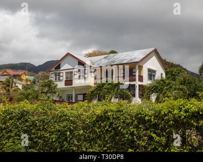 Colourful building in St Kitts, The Caribbean Stock Photo