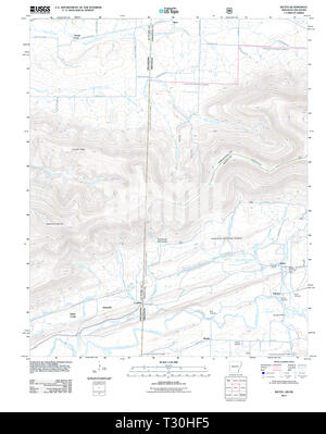 USGS TOPO Map Arkansas AR Bates 20110817 TM Restoration Stock Photo