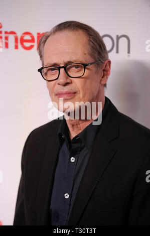 Las Vegas, USA. 04th Apr, 2019. Actor Steve Buscemi arrives for the 2019 CinemaCon Big Screen Achievement Awards at Omia nightclub at Caesars Palace in Las Vegas on April 4, 2019. Credit: The Photo Access/Alamy Live News Stock Photo