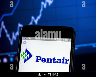 Ukraine. 5th Apr, 2019. In this photo illustration a Pentair logo seen displayed on a smart phone. Credit: Igor Golovniov/SOPA Images/ZUMA Wire/Alamy Live News Stock Photo