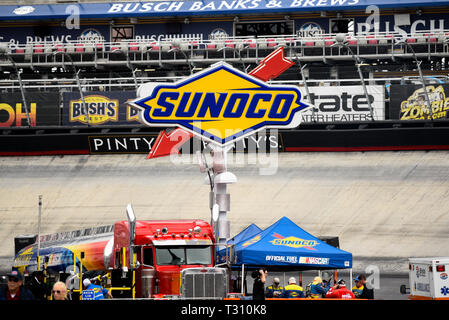 April 5, 2019 - SUNOCO Track Sign on April 5, 2019 at Bristol Motor Speedway in Bristol Tennessee Credit: Ed Clemente/ZUMA Wire/Alamy Live News Stock Photo
