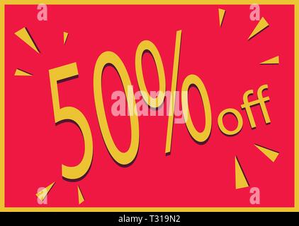 50% off Stock Vector