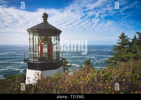 Photo of the Cape Mayers light at the sunset time Stock Photo