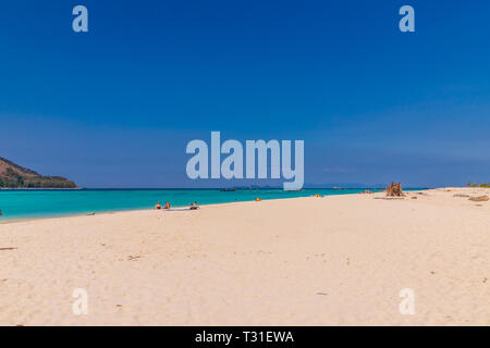 February 2019. Ko Lipe Thailand. A view of the beach in Ko Lipe in Ko tarutao national park in Thailand Stock Photo