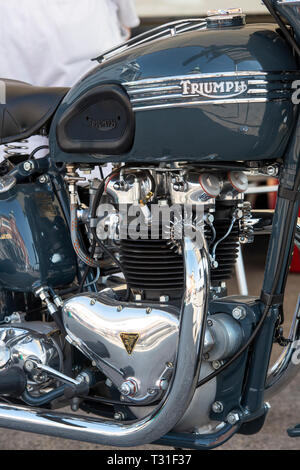 1949 Triumph 6T Thunderbird motorcycle. Classic british motorcycle Stock Photo