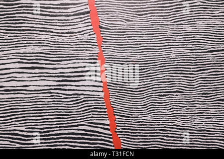 Dark stripes geometric pattern, grunge texture Stock Photo