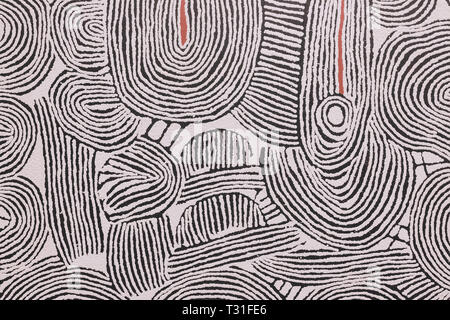 Abstract geometric pattern. Dark and deep moody colors Stock Photo