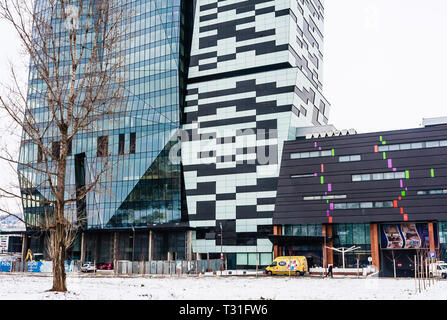 Sarajevo City Center (SCC), Sarajevo, Bosnia and Herzegovina. The SCC is a business complex and shopping center in downtown Sarajevo Stock Photo