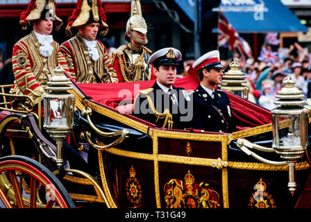 The wedding of Prince Andrew and Sarah Ferguson was held ...