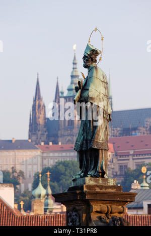 John of Nepomuk Statue Stock Photo