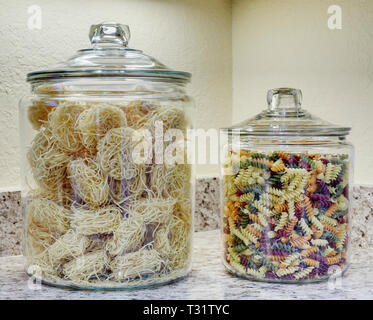 Jars of Pasta Stock Photo