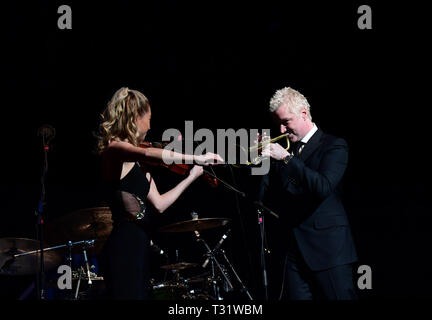 April 3, 2019 - Multi Grammy winner CHRIS BOTTI entertains the crowd  at the Sandler Center  in VIRGINIA BEACH, VIRGINIA  3 APRIL 2019..Â©Jeff Moore (Credit Image: © Jeff Moore/ZUMA Wire) Stock Photo