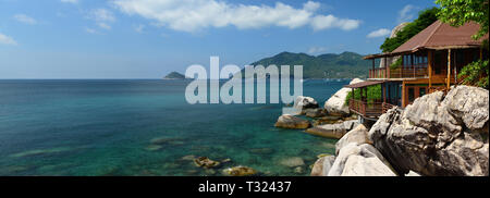 Sea view bungalow. Koh Tao. Chumphon archipelago. Thailand Stock Photo