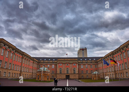 Architectural buildings outside the Landtag or the parliament of the state of Brandenburg in Potsdam, Germany, Europe Stock Photo