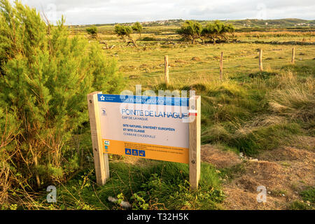 Auderville, Normandy, France - August 27, 2018: A protected nature reserve of Cap de la Hague, Auderville, Normandy France Stock Photo