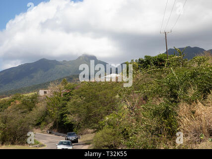 in St Kitts, a Caribbean Island Stock Photo