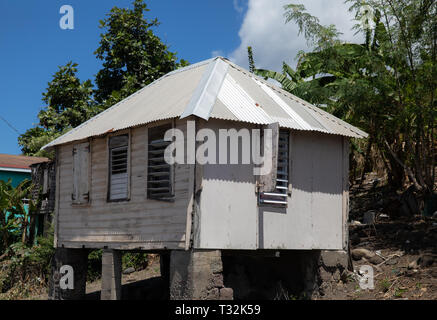 Colourful building in St Kitts, a Caribbean Island Stock Photo