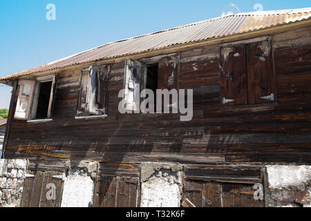 Colourful building in St Kitts, a Caribbean Island Stock Photo