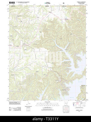 USGS TOPO Map Arkansas AR Garfield 20120105 TM Restoration Stock Photo