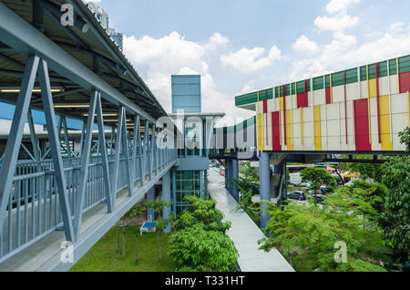 KL, Malaysia - April 5,2019:There are some link bridges connects the ...