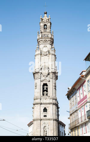 Clerigos Tower in Porto - Portugal Stock Photo