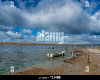 Chesil Beach and the Fleet on the Jurassic Coast  in Dorset southern England Stock Photo