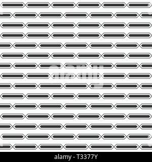 Abstract pattern of  elongated hexagons. Geometric lattice pattern. Stylish texture. Vector monochrome background. Stock Vector