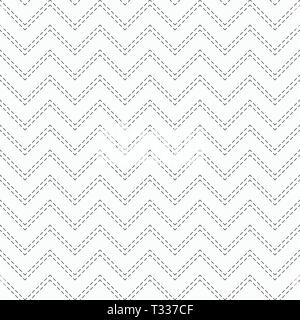 Abstract seamless pattern of dotted zigzag lines. Modern stylish geometric texture. Herringbone pattern. For fashion textile, cloth. Stock Vector