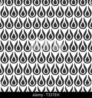 Seamless vector monochrome texture of smooth lines with sharp ends