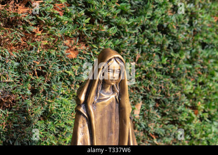 image Virgin Mary mother of Jesus horizontally and close up Stock Photo