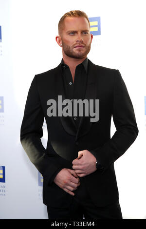 March 30, 2019 - Los Angeles, CA, USA - LOS ANGELES - MAR 30:  August Getty at the Human Rights Campaign 2019 Los Angeles Dinner  at the JW Marriott Los Angeles at L.A. LIVE on March 30, 2019 in Los Angeles, CA (Credit Image: © Kay Blake/ZUMA Wire) Stock Photo